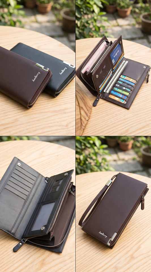 Baellerry Zipper Full Long Wallet – Stylish, Spacious & Secure