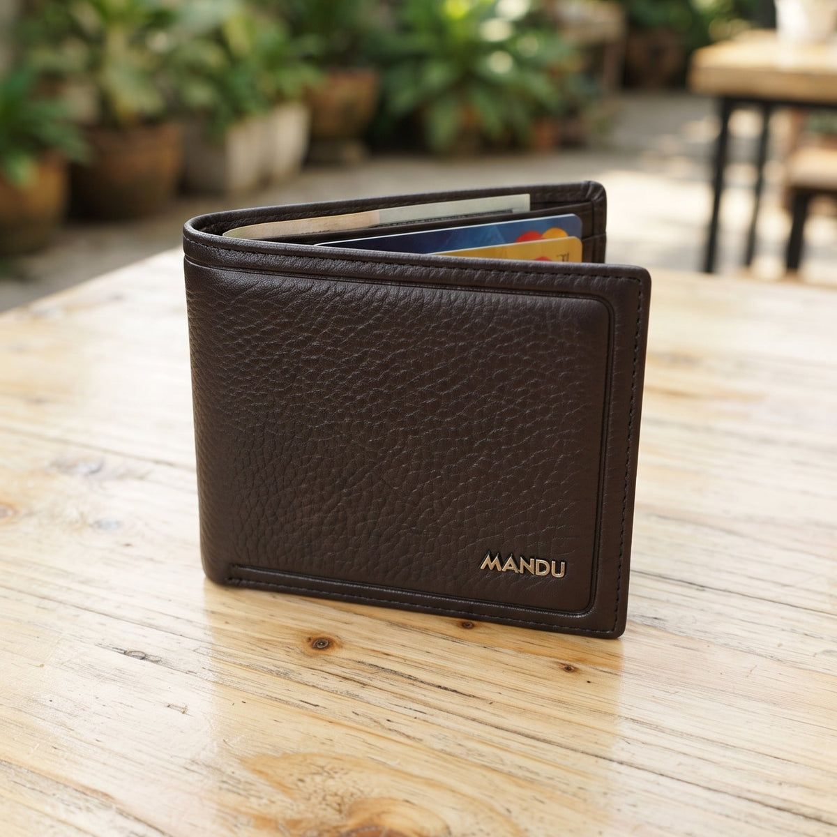 RFID Protection Genuine Leather Wallet – Slim, Secure & Stylish