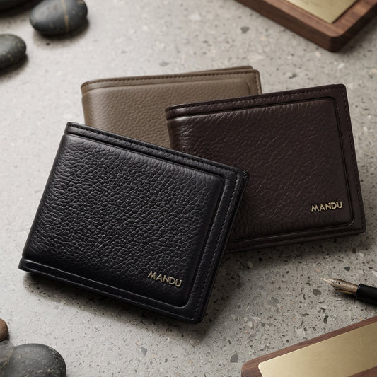 RFID Protection Genuine Leather Wallet – Slim, Secure & Stylish