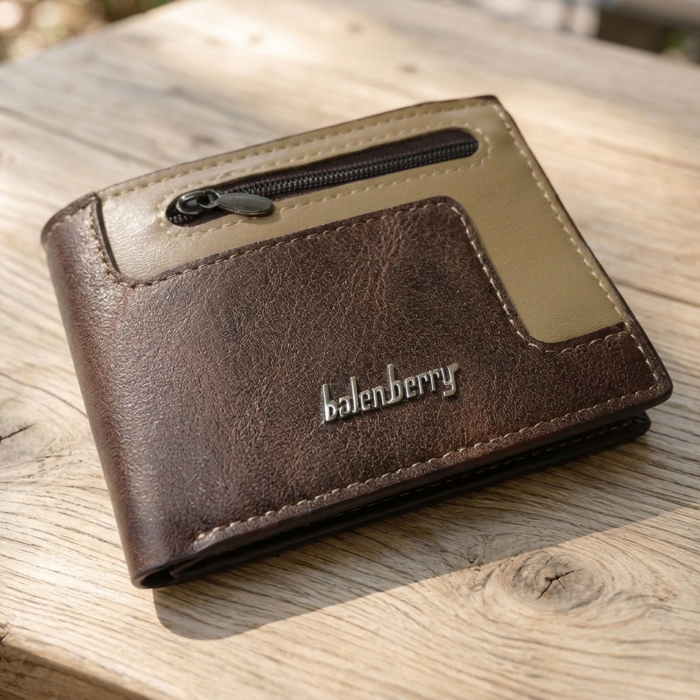 Balenbarry Stylish Wallet – Multiple Card Slots, Cash Compartments & Z ...