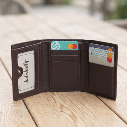 Balebaily 3-Fold Compact Wallet – Multiple Card & Money Sections
